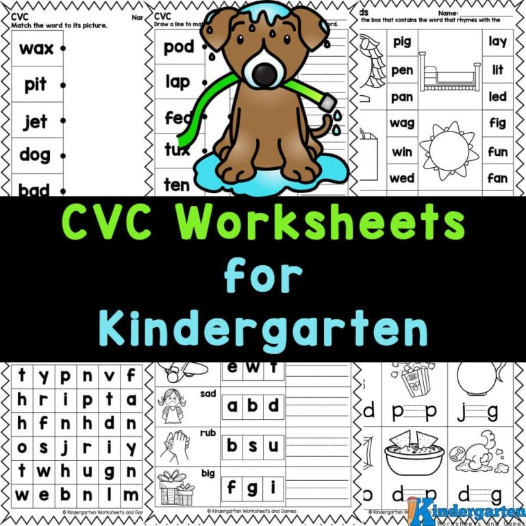 Fun and Easy CVC Worksheets to Boost Kindergarten Reading Skills