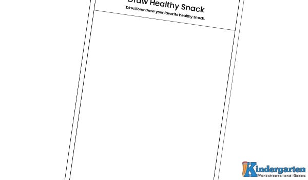 Healthy food unhealthy food worksheet In this worksheet, kids will draw their favorite healthy snack and color it any way they like. It’s a creative activity that helps them think about and appreciate healthy eating!