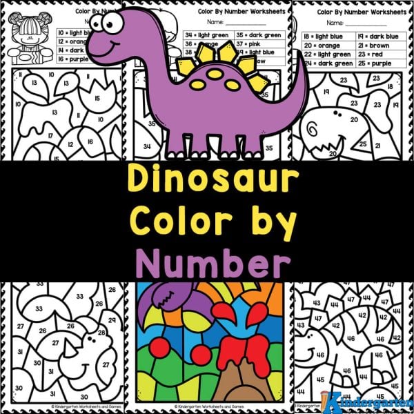 Looking for a fun way to help your kids practice numbers? Check out our engaging color by number dinosaur printables, perfect for pre-k, kindergarten, and first graders!
