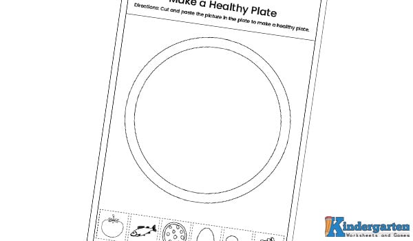 healthy unhealthy food worksheet This is a fun worksheet where kids will cut out different food pictures and paste them onto the plate to create a healthy meal. It helps them learn how to build a balanced plate with the right foods!