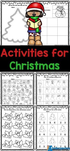 Are you searching for engaging activities for Christmas for kindergarten class? Look no further! We have a wonderful collection of 20 free printable Christmas activity sheets for Kindergarten designed to help your little ones enhance their reading, vocabulary, math, fine motor skills, and writing abilities this December. Make learning festive and fun! Download the pack of christmas worksheets for kindergarten now and bring some holiday cheer into your classroom.