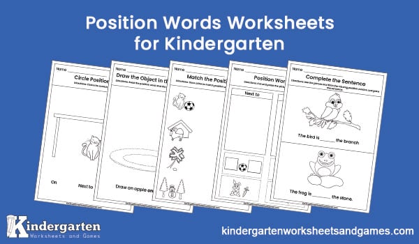 Discover fun and engaging free worksheets for teaching kindergarteners about position words like under, next to, and behind!