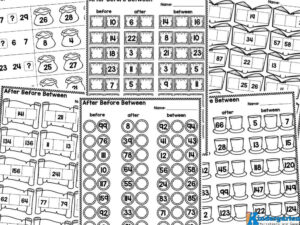 Before and After Number Worksheets for Kindergarten (0-100)