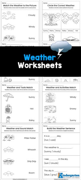 Are you looking for free weather worksheets for kindergarten? Learning about weather can be fun and exciting for young children! This pack of free weather printables for kindergarten includes a collection of simple and engaging weather worksheets designed especially for kindergarten kids. Perfect for home or classroom use, these worksheets make early learning interactive while building observation, vocabulary, and thinking skills in a playful way.