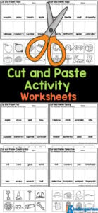 Cut and Paste Activity Worksheets