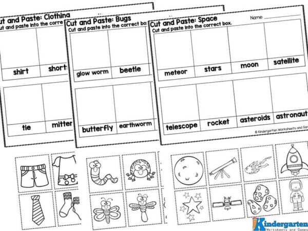cut and glue worksheets Exciting news for kindergarten teachers and parents! Our fun cut and paste activity worksheets are perfect for building spelling skills and enhancing vocabulary. With delightful themes like Fall, Winter, Spring, Summer, Space, Pirates, Bugs, Camping, Clothing, Community Helpers, Construction, Dental Health, Detectives, Farm, and Food, your little learners will love exploring and engaging with each topic. Simply download the free cut and glue printables, and you're all set for a playful learning experience! Let's make learning fun together!