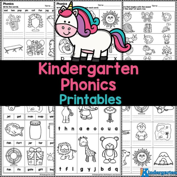 Boost your child's reading and writing skills with these free kindergarten phonics printables that enhance alphabet learning and word recognition!