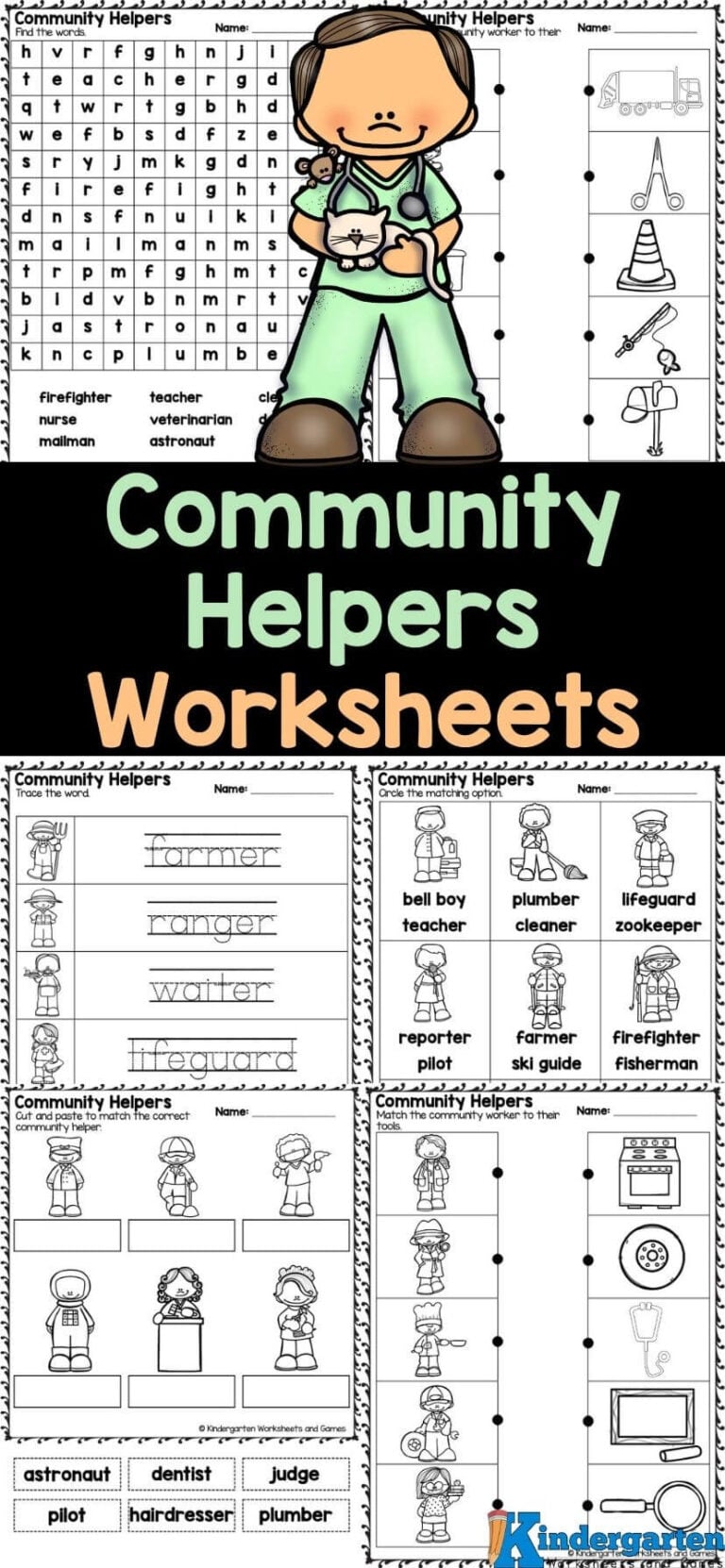 Community Helpers Worksheets