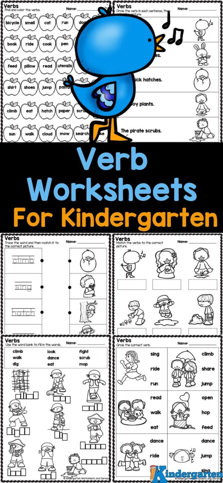 Free Printable Mini Books for Kindergarten Students