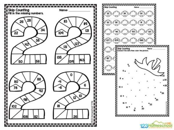 counting by 2 worksheets Connect the dots by counting in 2's
Connect the dots by counting in 2's starting at 20
Draw a line to connect the balls
Fill in the missing numbers in the lollies
Fill in the missing numbers in the 2's
Answers included
There are a total of twelve pages of activities with answers included.