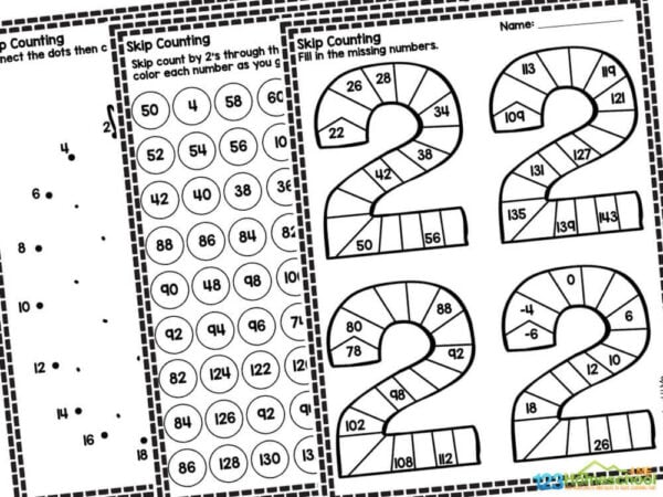 skip count by twos worksheet Check out our free printable Skip Counting by 2 Worksheets pack. These worksheets are filled with fun and interactive activities designed to make learning enjoyable for your little ones. Each page is crafted to capture their interest while they practice this essential math skill. Plus, we've added an answer key for your convenience, making it easy to track their progress and provide assistance when needed.
Encourage your young learners to develop their math skills while having a blast! Download your free count by 2s worksheet PDF today and watch their confidence soar as they become more proficient in skip counting. This fundamental concept not only builds a strong foundation for future math learning but also enhances their overall number sense.
Whether you are a parent looking for educational activities at home, a teacher in need of supplemental resources, or a homeschooler searching for engaging materials, you will absolutely love these skip counting by 2 worksheet pages. The activities are perfect for kindergartners and first graders who need to practice skip counting, either at school or at home. They are also ideal for summer learning initiatives, math reinforcement, or as an extra activity for students who finish their other assignments early.
By incorporating these worksheets into your learning routine, you’ll help your children grasp the concept of counting by 2s in a fun and motivating way. Make math a fun experience for your little learners. Don't wait—download your free Skip Counting by 2 Worksheets now, and see how quickly your kindergarteners start to shine in their math skills! Let’s make learning to skip count both fun and effective, giving them the tools they need for their educational journey.