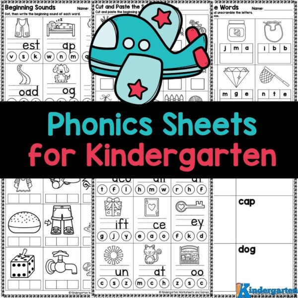 These free kindergarten phonics worksheets are perfect for helping kids enhance their alphabet, reading, vocabulary, and writing skills, making them a valuable resource for both home and classroom learning.