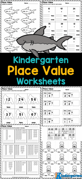 These cute kindergarten place value worksheets are a handy, no-prep math printable for kids. These tens and ones worksheet for kg allow kindergarteners to learn about place value while practicing with a variety of fun activities. Simply download and print number value worksheets for kindergarten pdf and you are ready to get started! 